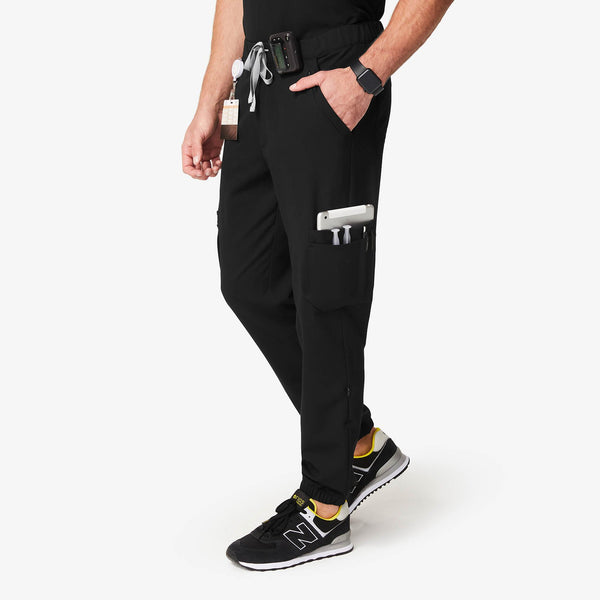 men's Black 20-Pocket - Scrub Pant