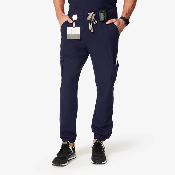 men's Navy 20-Pocket - Scrub Pant