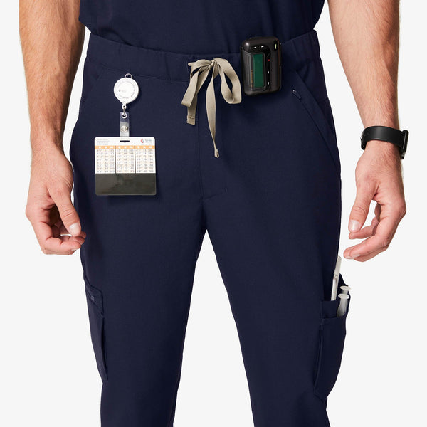 men's Navy 20-Pocket - Scrub Pant