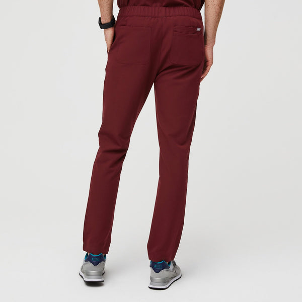 men's Burgundy Nazca - Slim Scrub Pant