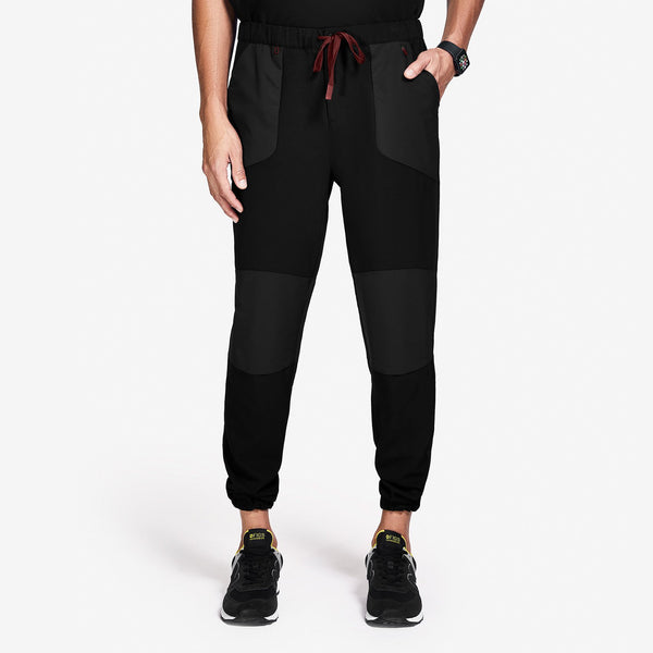 men's Black Mickey Mouse - Slim Jogger Scrub Pant