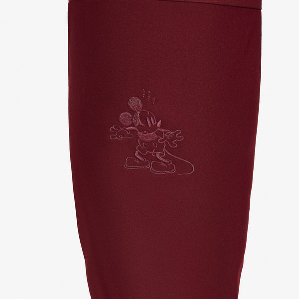 men's Burgundy Mickey Mouse - Slim Jogger Scrub Pant