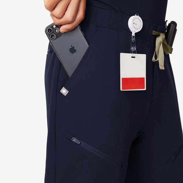 men's Navy Tansen - Zip Jogger Scrub Pant