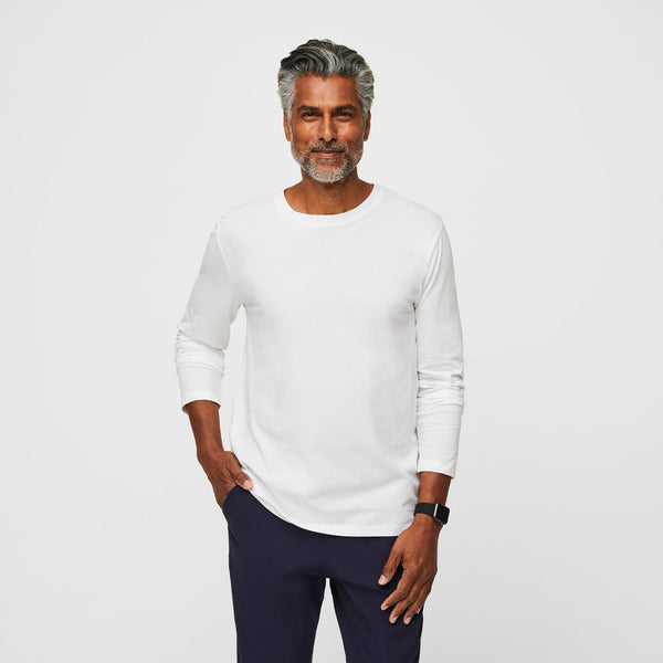 Men's White Supersoft - Long-Sleeve Underscrub
