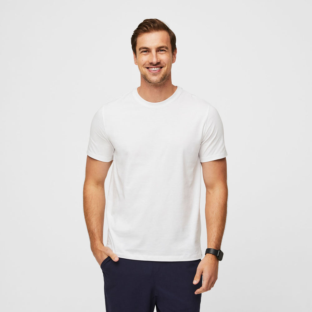 Men's White Supersoft - Short-Sleeve Underscrub