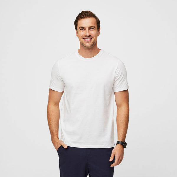 Men's White Supersoft - Short-Sleeve Underscrub
