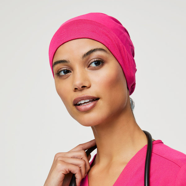 Shocking Pink Modern - Expandable Scrub Cap