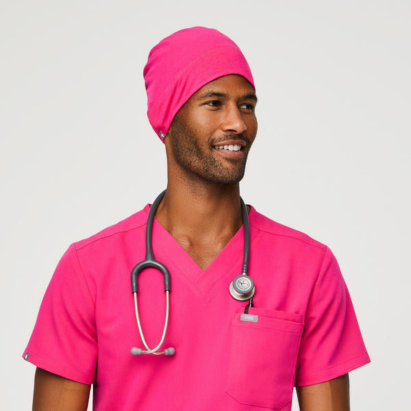 Shocking Pink Modern - Expandable Scrub Cap