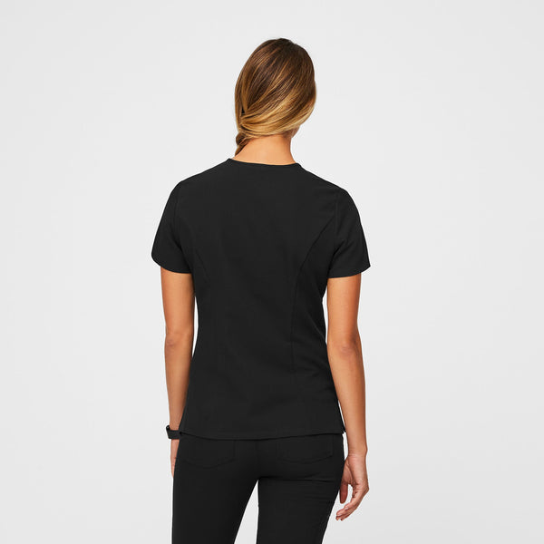 women's Black Slim Catarina Scrub Top™