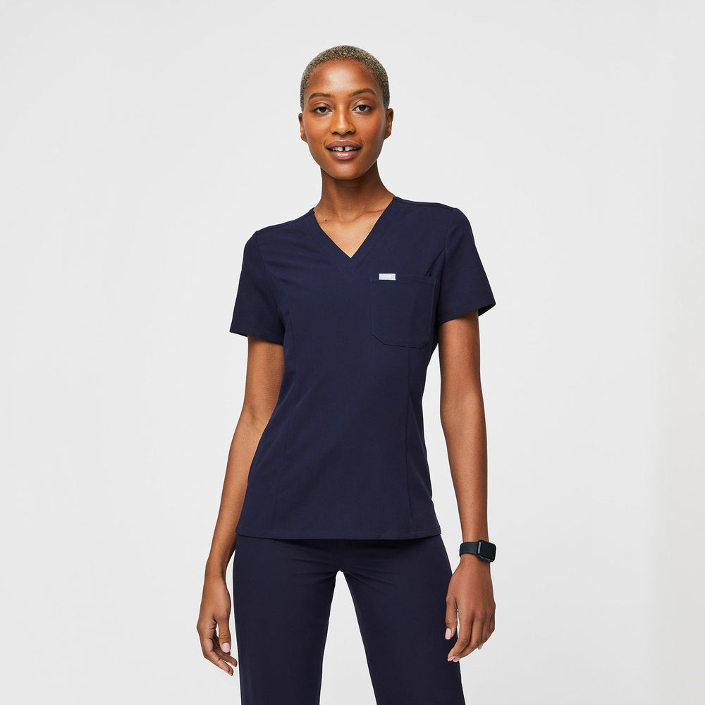 women's Navy Slim Catarina Scrub Top™