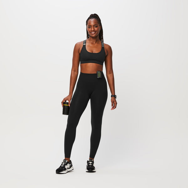 women's Black Salta Seamless Legging