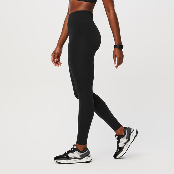 women's Black Salta Seamless Legging