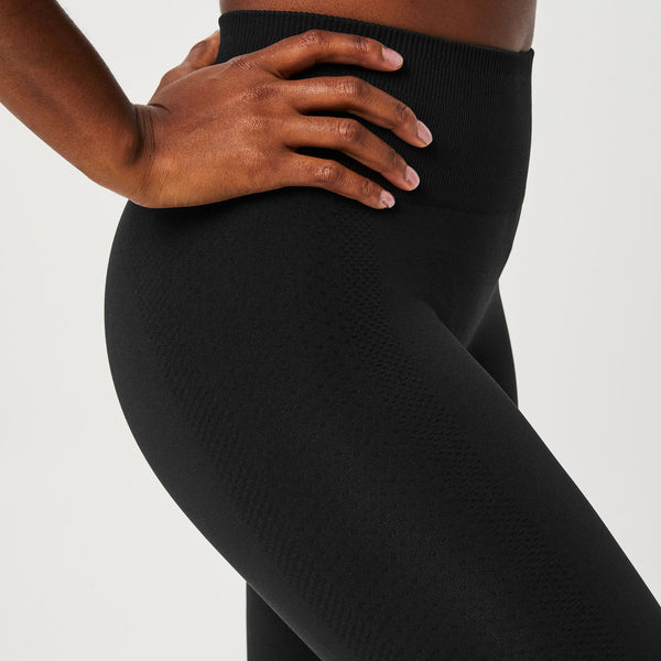 women's Black Salta Seamless Legging