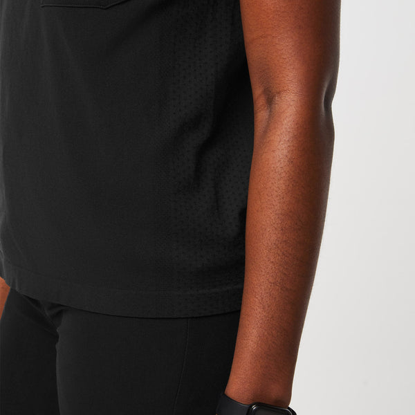 women's Black Salta -  Short-Sleeve Underscrub