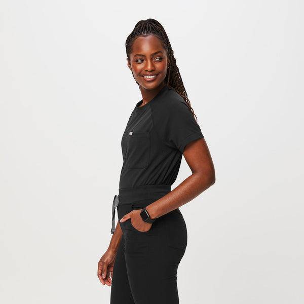 women's Black Salta -  Short-Sleeve Underscrub