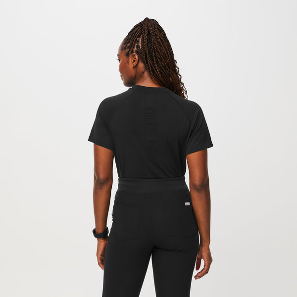 women's Black Salta -  Short-Sleeve Underscrub