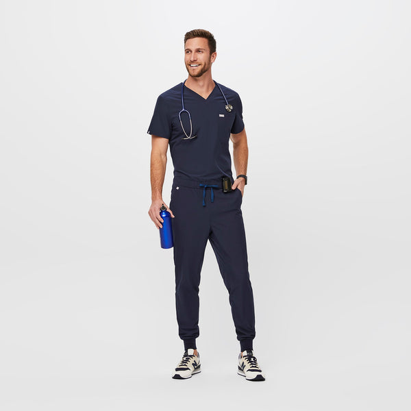 men's Navy Slim Tansen™ FREEx™ Lined - Short Jogger Scrub Pant