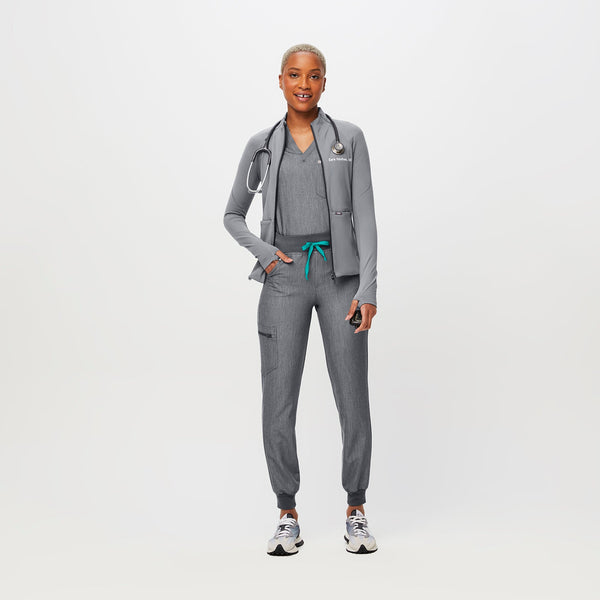 women's Graphite ContourKnit Scrub Jacket