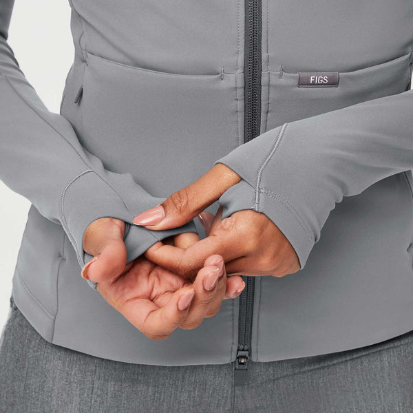 women's Graphite ContourKnit Scrub Jacket