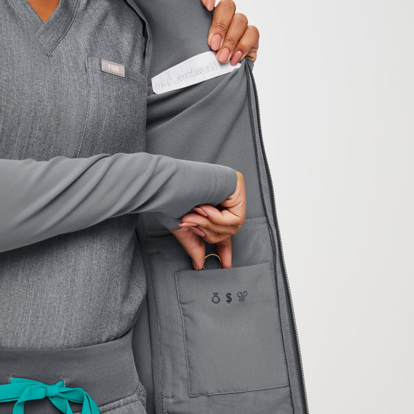 women's Graphite ContourKnit Scrub Jacket