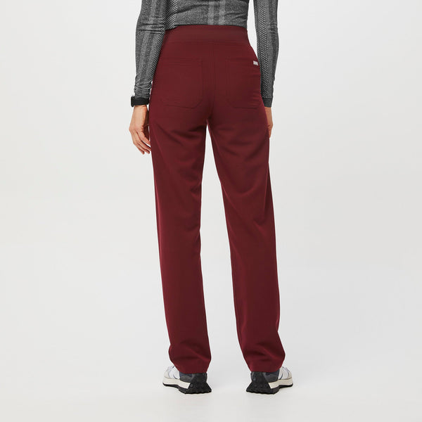women's Burgundy Livingston High-Rise - Tall Straight-Leg Scrub Pant™