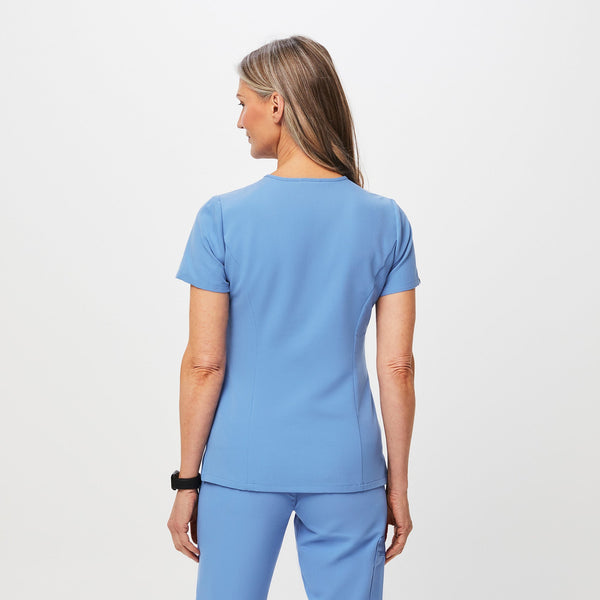 women's Ceil Blue Slim Catarina Scrub Top™