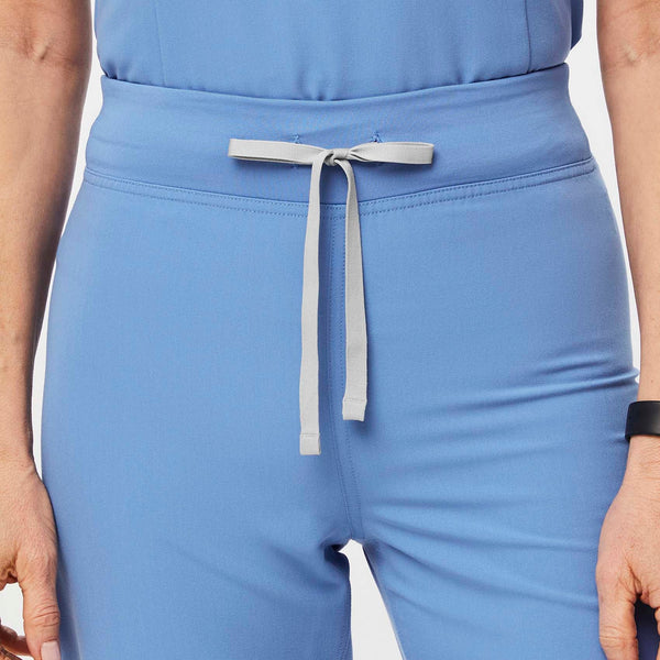women's Ceil Blue Livingston High-Rise - Petite Straight-Leg Scrub Pant™