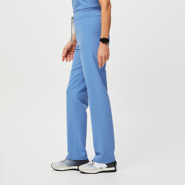 women's Ceil Blue Livingston High-Rise - Tall Straight-Leg Scrub Pant™