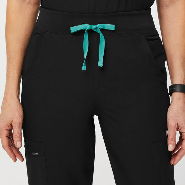 women's Black FREEx™ Lined Yola High-Rise Slim - Tall  Scrub Pant