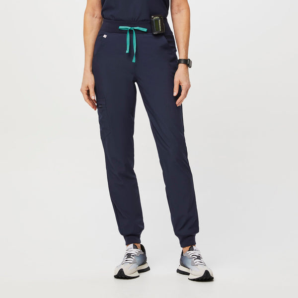 women's Navy FREEx™ Lined Zamora™ High-Rise - Jogger Scrub Pant