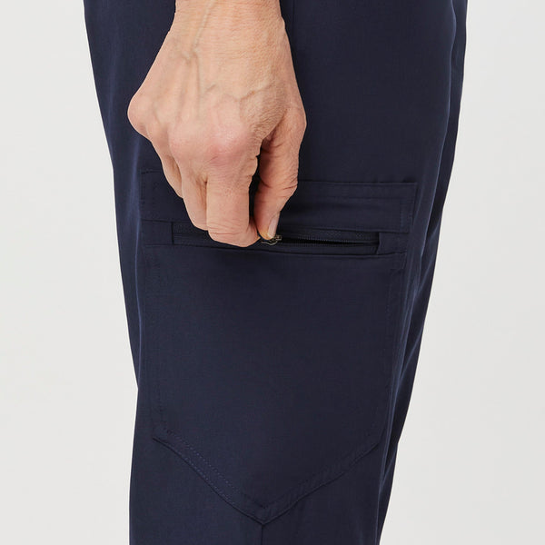 women's Navy FREEx™ Lined Zamora™ High-Rise - Petite Jogger Scrub Pant