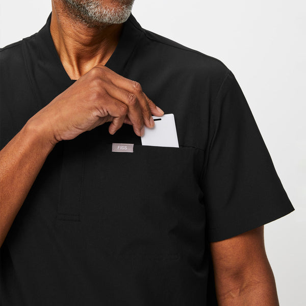 men's Black FREEx™ Grant - Scrub Top