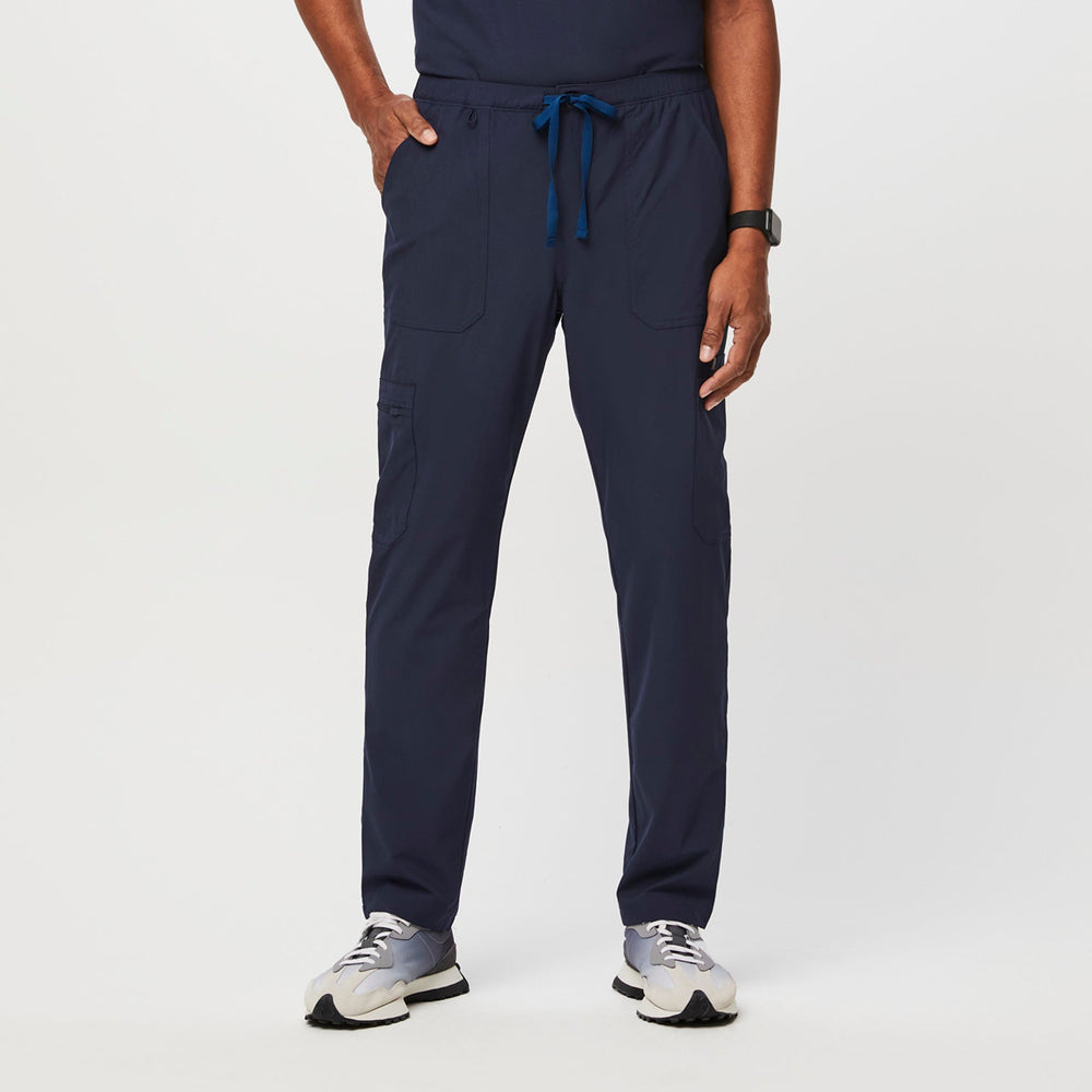 men's Navy Slim Cairo FREEx™ Lined - Short Cargo Scrub Pant