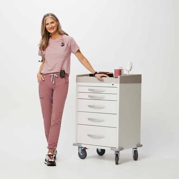 women's Mauve Salta -  Short-Sleeve Underscrub