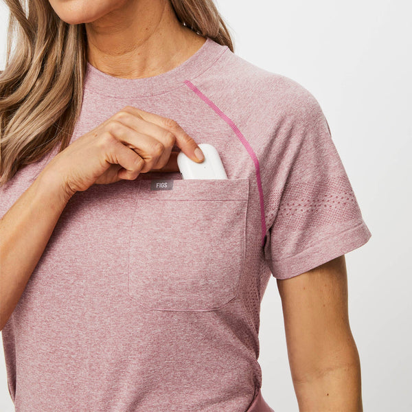 women's Mauve Salta -  Short-Sleeve Underscrub