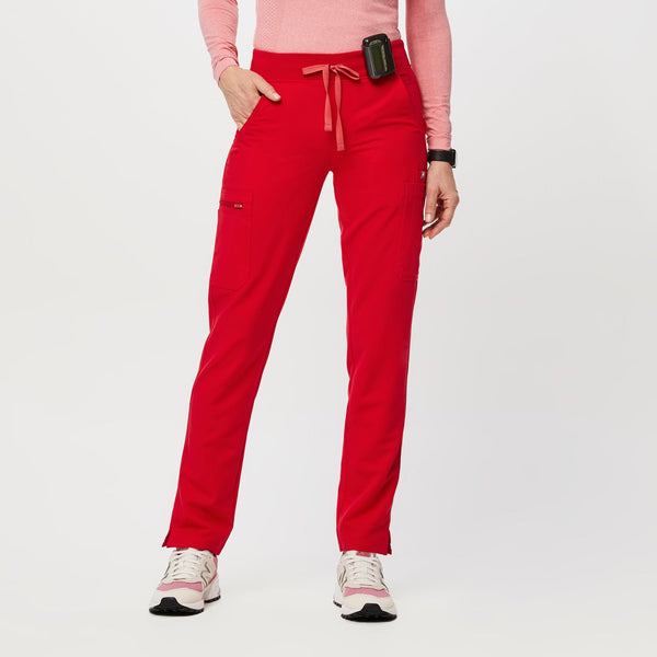 women's Pop Red Yola Slim - Petite  Scrub Pant 2.0™