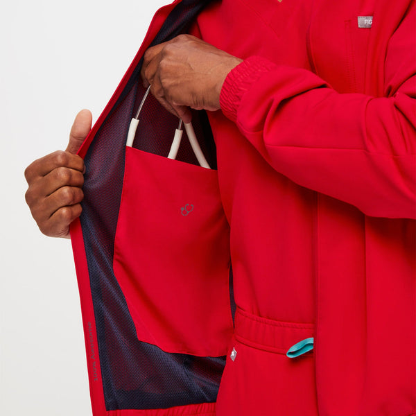 men's Pop Red Cobaki - Performance Scrub Jacket