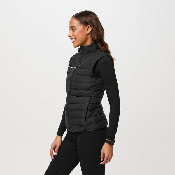 women's Black Packable - Puffer Vest