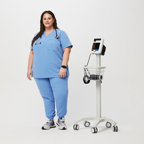 women's Ceil Blue Catarina™-  Scrub Top (3XL - 6XL)