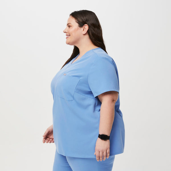 women's Ceil Blue Catarina™-  Scrub Top (3XL - 6XL)
