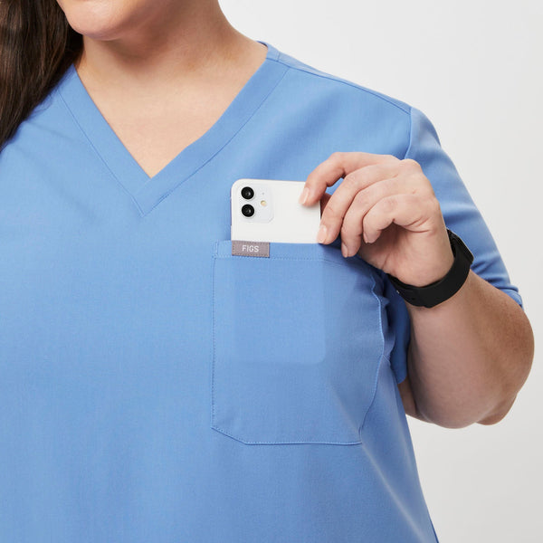 women's Ceil Blue Catarina™-  Scrub Top (3XL - 6XL)