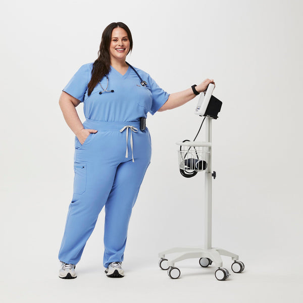 women's Ceil BlueYola High-Rise Slim - Tall  Scrub Pant (3XL - 6XL)