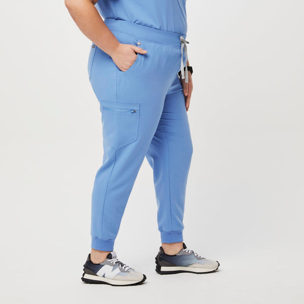women's Ceil Blue Zamora High-Rise™ - Petite Jogger Scrub Pant (3XL - 6XL)