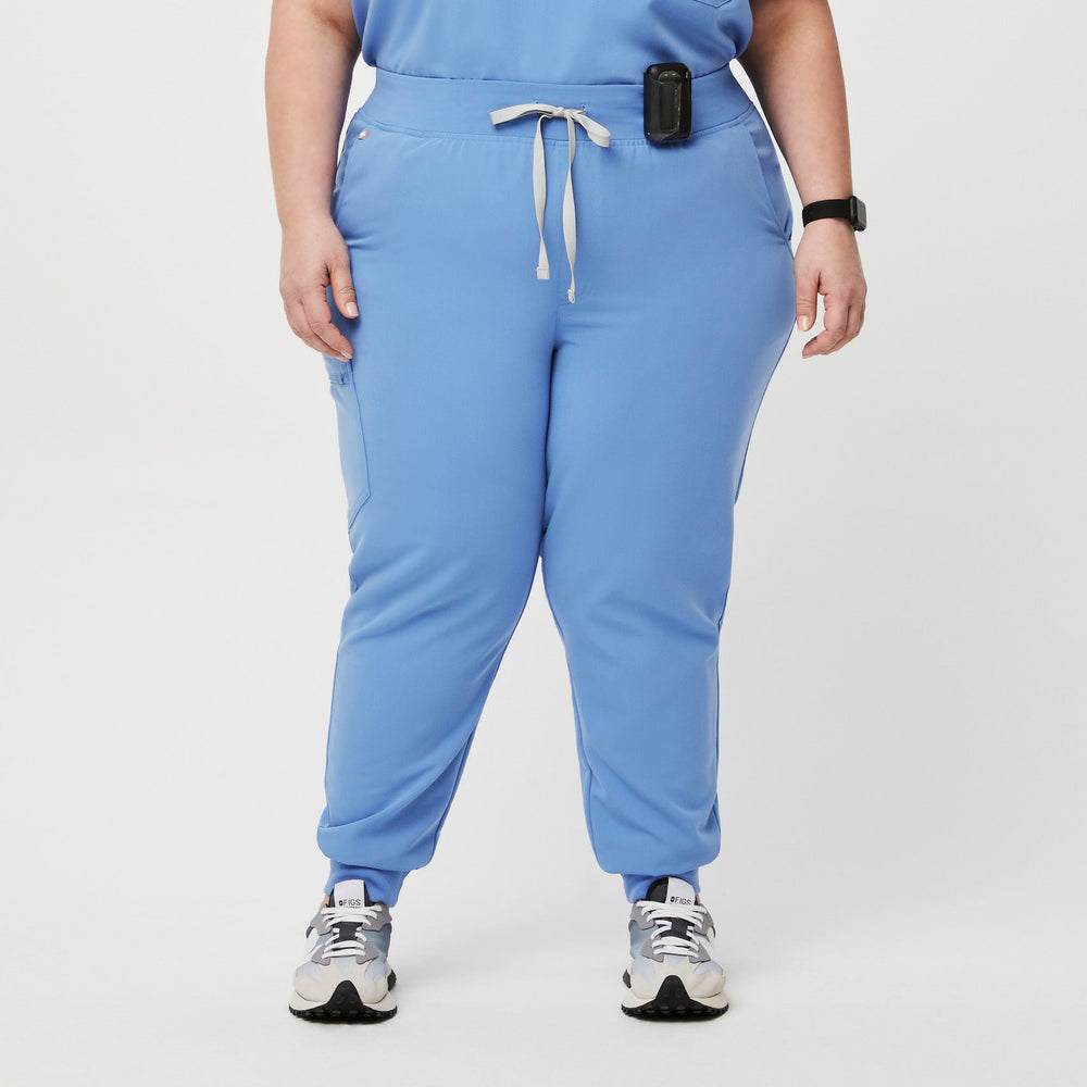 women's Ceil Blue Zamora™- Petite Jogger Scrub Pant (3XL - 6XL)