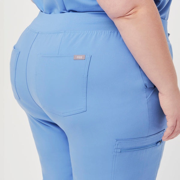 women's Ceil Blue Zamora™- Petite Jogger Scrub Pant (3XL - 6XL)