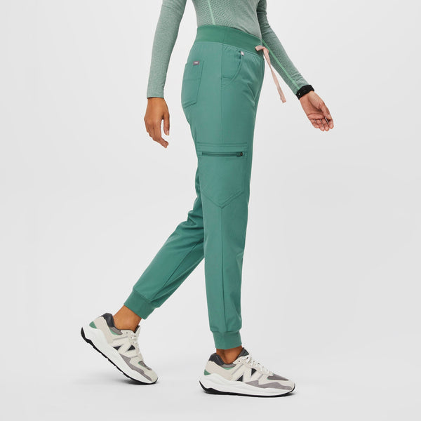 women's Eucalyptus FREEx™ Lined Zamora™ High-Rise - Petite Jogger Scrub Pant