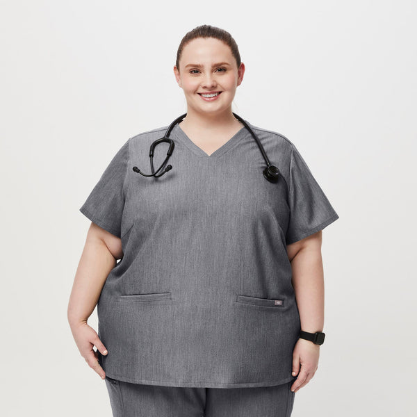 women's Graphite Casma-  Scrub Top (3XL - 6XL)