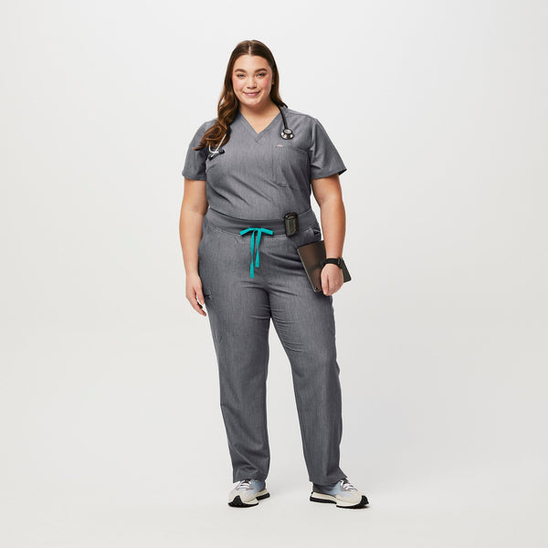 women's GraphiteYola High-Rise Slim - Petite  Scrub Pant (3XL - 6XL)
