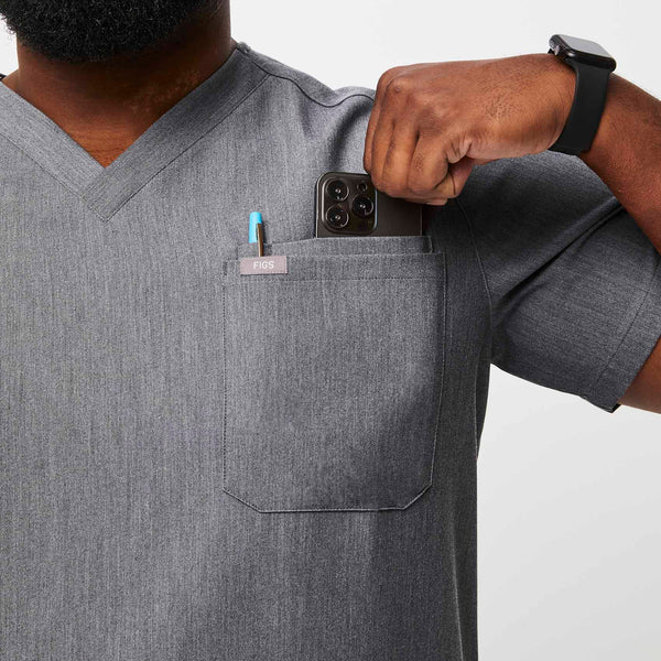 men's Graphite Leon-  Scrub Top™ (3XL - 6XL)