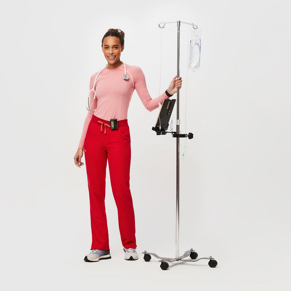 women's Pop Red Kade High-Rise - Straight-Leg Scrub Pant™